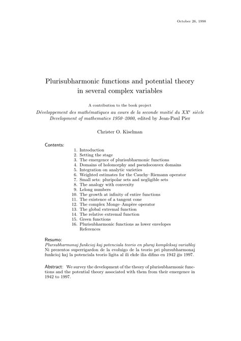 Image result for Complex Variables Potential Theory