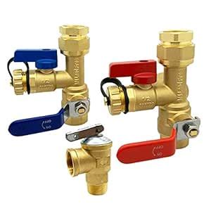 Beduan Water Heater Service Valve Kit 3/4" IPS Isolator Tankless with ...