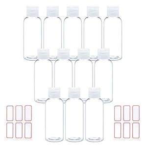 Buy Trendbox 2oz Clear Plastic Empty Bottles with Flip Cap -BPA-free ...