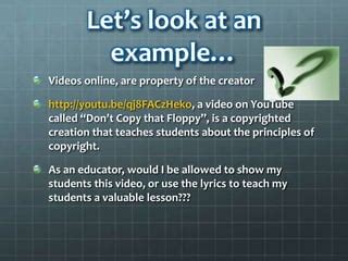 Education fair use | PPT