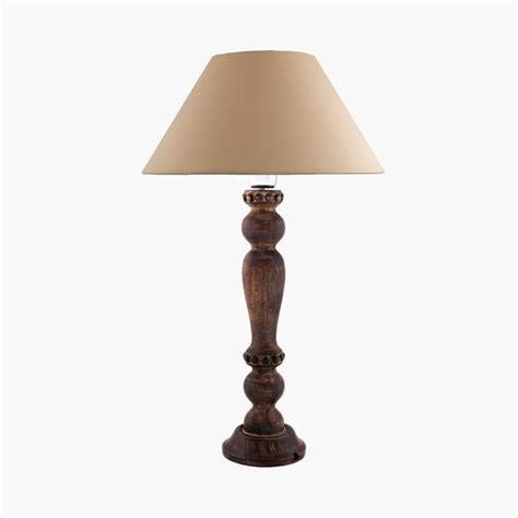 Buy HOMESAKE Wooden Table Lamp from Homesake at just INR 4050.0