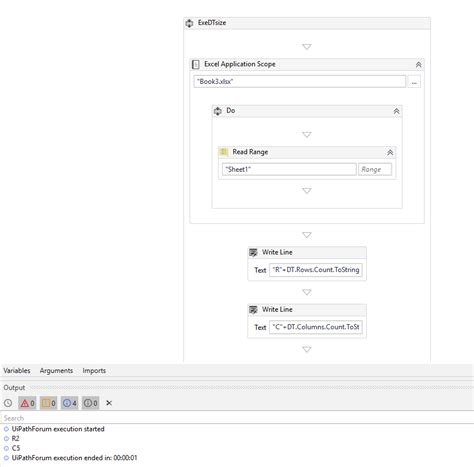 Image result for UiPath 2021 Version 10.4 Excel Read Range Example