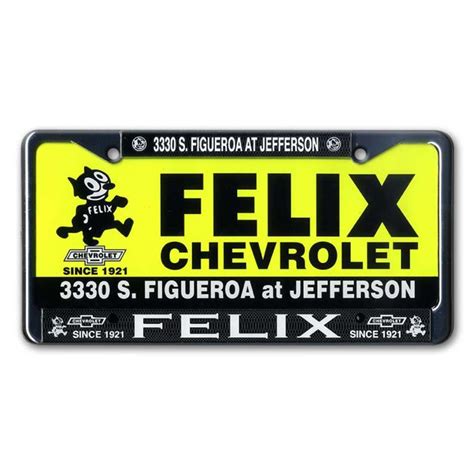 FELIX Chevrolet License Plate Metal Sign - American Collectibles