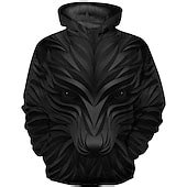 Boys 3D Animal Hoodie Long Sleeve 3D Print Spring Fall Active Basic ...
