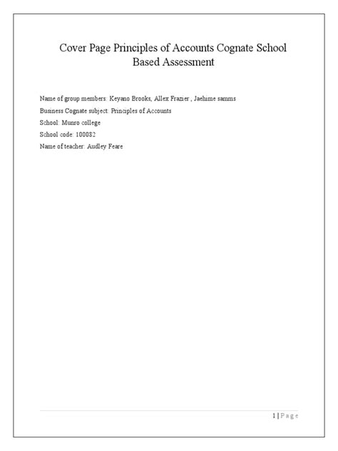 Principle of Business Cover Page 的图像结果