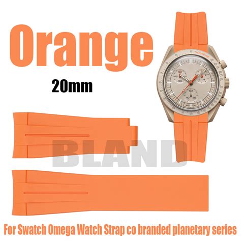 Orange RUBBER WATCH STRAP for Omega X Swatch | Ubuy India