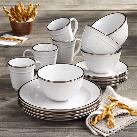 Better Homes & Gardens Farma 16 Piece Dinnerware Set, White - Walmart.com