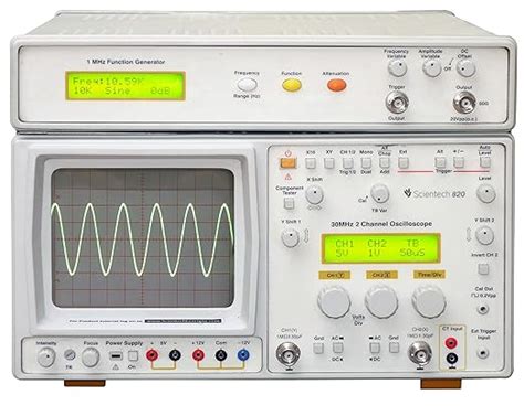 Scientech 30 MHz Oscilloscope with Function Generator and Power Supply ...