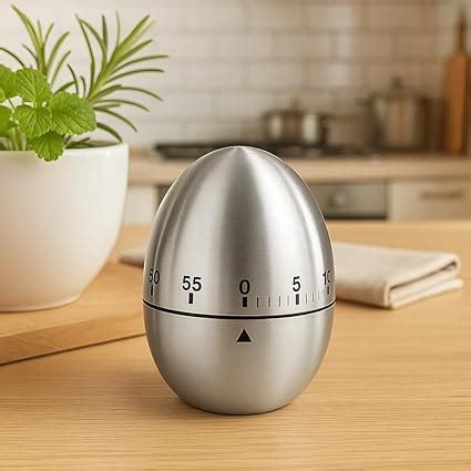 LDG WARE Steel Egg Timer | Kitchen Timer with Alarm | Mechanical Timer ...