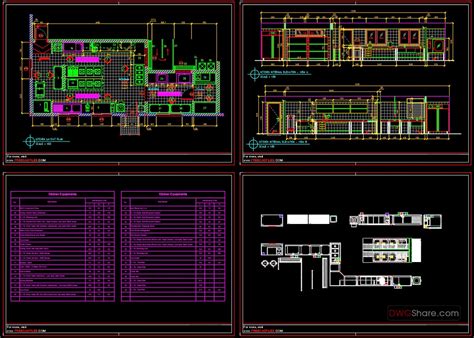 161.Details of Layout Design a Commercial Kitchen In Autocad File ...