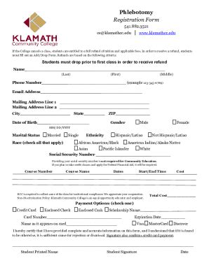 Fillable Online kcc phlebotomy Fax Email Print - pdfFiller