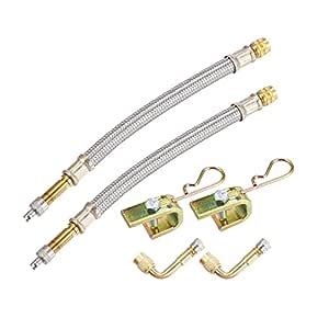 X AUTOHAUX 180mm 7" Tire Valve Stem Extension Inflator Extender Hose ...