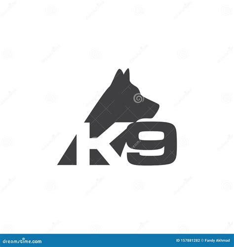 Training K9 Dog Logo Design Vector Ideas on a White Background Stock Vector - Illustration of ...