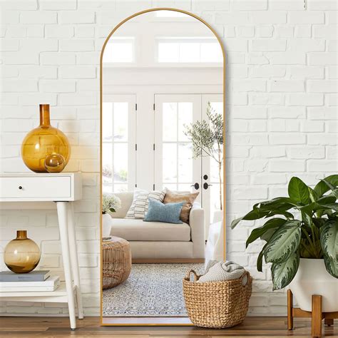 This Arch/Crowned top full length wall mirror is a perfect combination ...