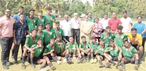St. Xavier’s College, Mapusa, crowned football champions