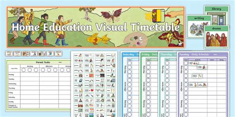 Homeschooling Daily Timetable | Home Education | Twinkl
