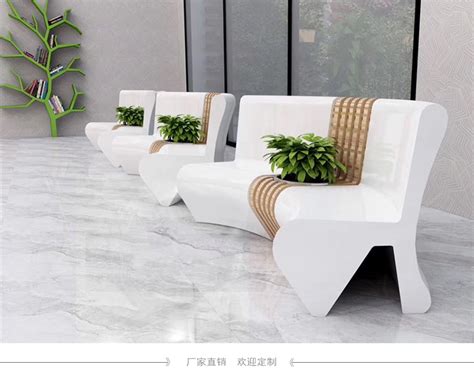 创意玻璃钢商场公共区云朵造型坐凳 - 深圳市巧工坊工艺饰品有限公司