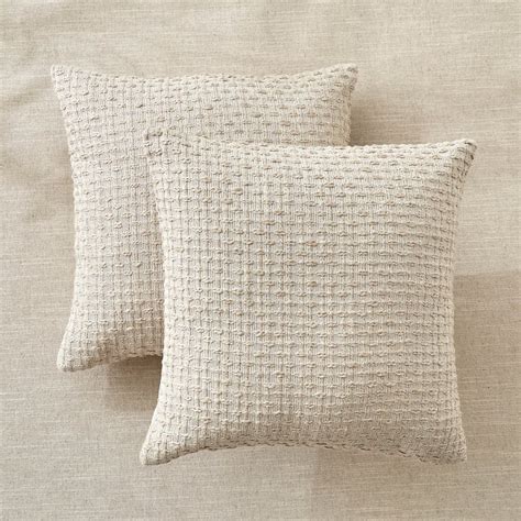 Buy Windsor Grain Set of 2 Woven Cushion Covers - 40x40cm from Home ...