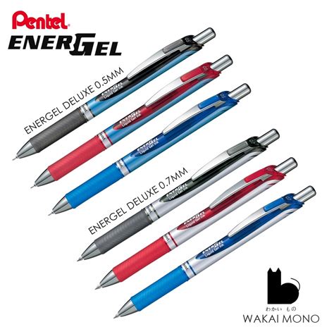 Gel Ink Pen Pentel Energel Deluxe Press Tip Size 0.5-0.7 mm. | Shopee ...
