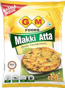 GM FOODS Makki Atta 1kg Authentic Flour for Soft, Tasty Rotis ...