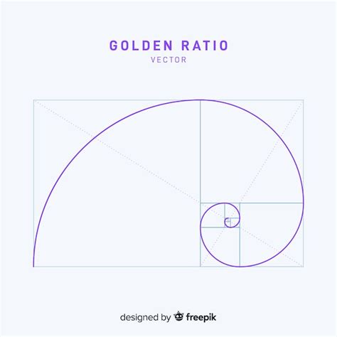 Simple golden ratio background | Free Vector