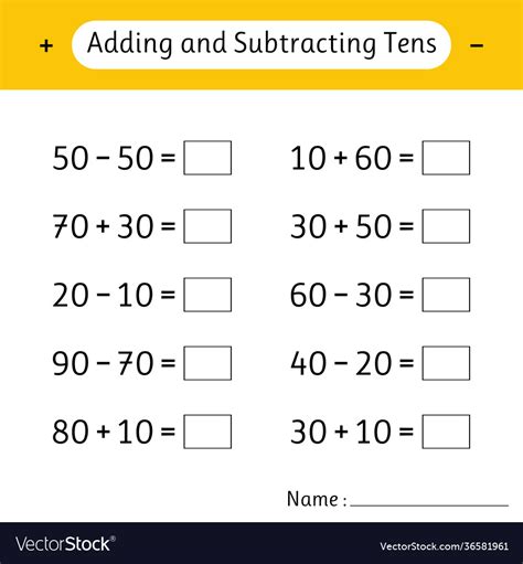 Adding and Subtracting Ten 的图像结果