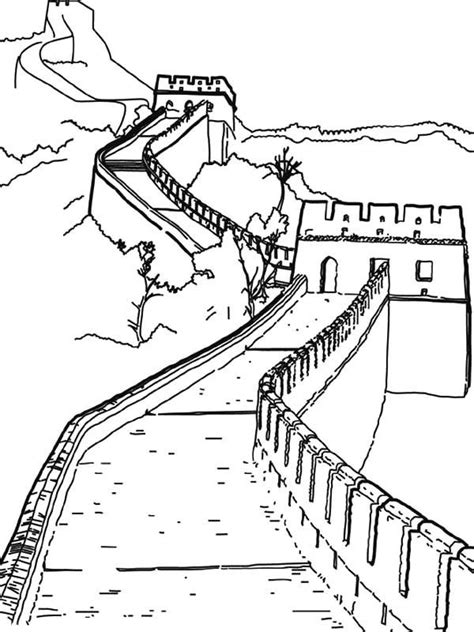 http://coloringhome.com/coloring-page/1687467 | La gran muralla china ...