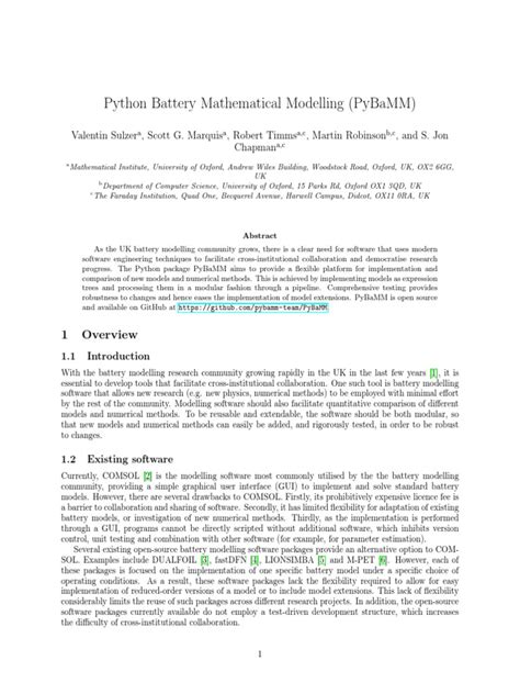 Image result for Using Pybamm for Battery