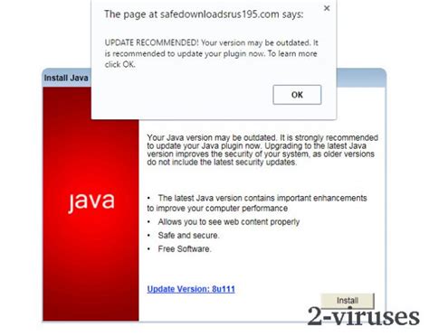 Image result for Java Update Scam
