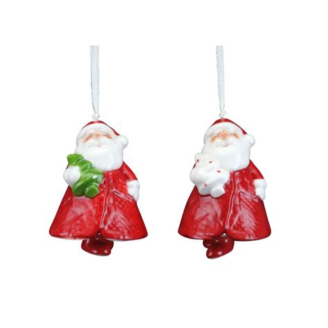 Ceramic Santa Bell Christmas Hanging Ornament - Horgan's of Blarney
