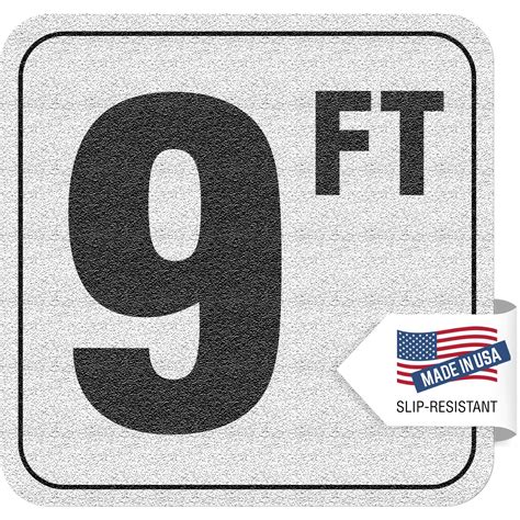 Buy Aquatic Custom Tile, 9FT Pool Depth Markers, 6 X 6 Inches w/ 4 ...