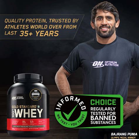 Buy OPTIMUM NUTRITION (ON) GOLD STANDARD 100% WHEY PROTEIN POWDER -2 ...