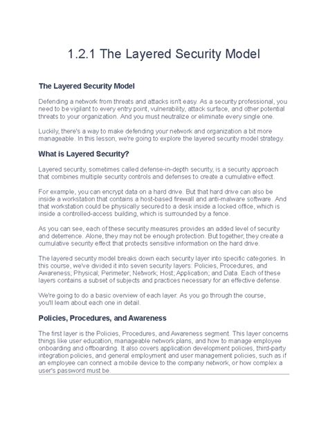 Security Layer Model 的图像结果