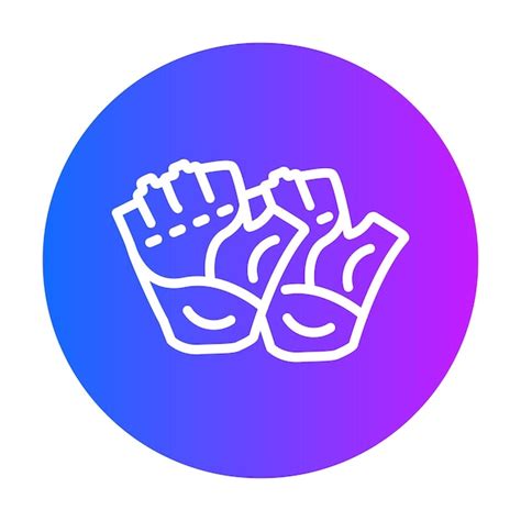 Cycling gloves vector illustration | Premium Vector