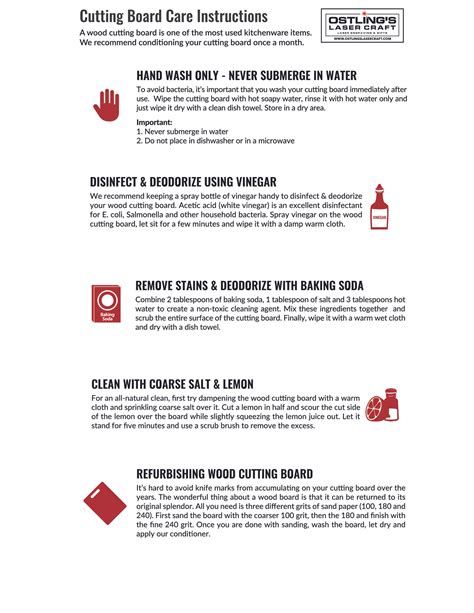 Cutting Board Care Instructions — Raleigh Laser Engraving | Gifts ...