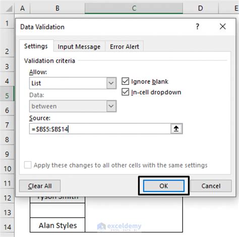 MS Excel Data Validation for Blanks Not Working 的图像结果