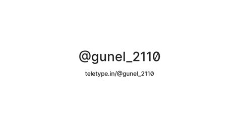 @gunel_2110 — Teletype