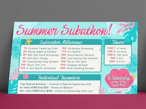 Subathon Template - Printable Word Searches