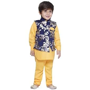 Buy AJ DEZINES Kids Ethnic Wear Cotton Printed Kurta Pajama Set For ...