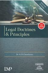 LMP Legal Doctrines and Principles Book By Dr.K R Chandratre ...