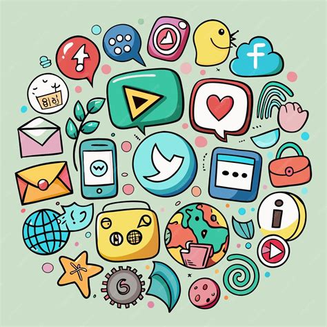 Social Networking Icons Vector 的图像结果