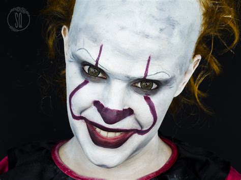 Pennywise clown makeup from IT