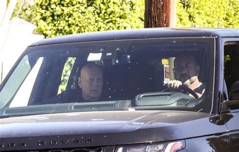 Bruce Willis, 68, looks somber in very rare public appearance in LA as ...
