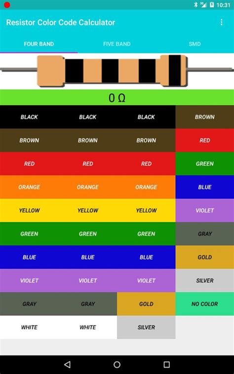 Image result for Resistor Color Code Calculator Online