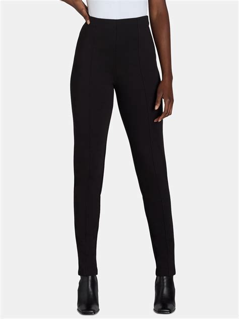 Time and Tru Women's Skinny Ponte Knit Pants, 29" Inseam, Sizes XS-XXXL ...