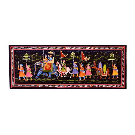 The Maharaja Cavalcade Rajasthani Painting – TOKENZ