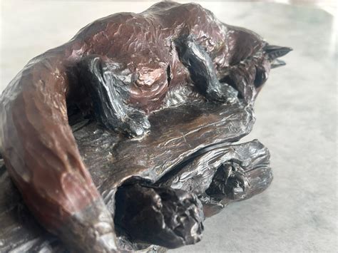 William H Turner, Fox and rabbit 1996 bronze For Sale at 1stDibs