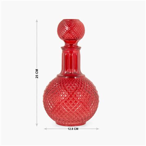 Buy Peaches Embossed Glass Decanter from Home Centre at just INR 299.0