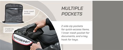 ViaTerra polyester Element Motorcycle Tailbag (35 LTR) I Compatible ...