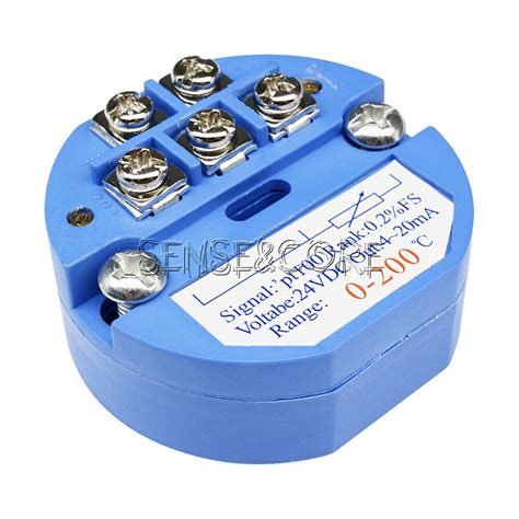 PT100 RTD DC 24V Temperature Sensors Transmitter 0to | Ubuy India